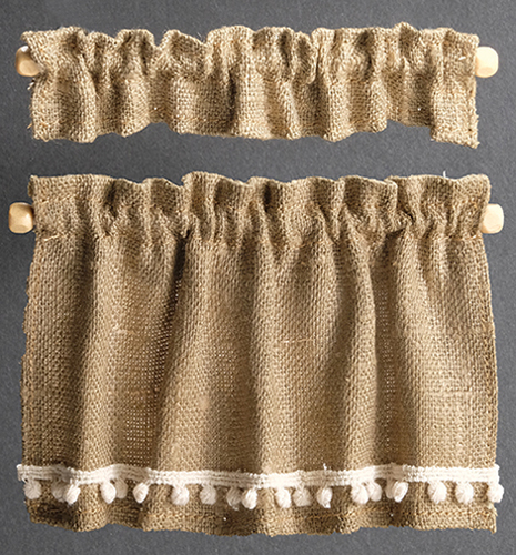 Curtains: Cottage Set, Burlap